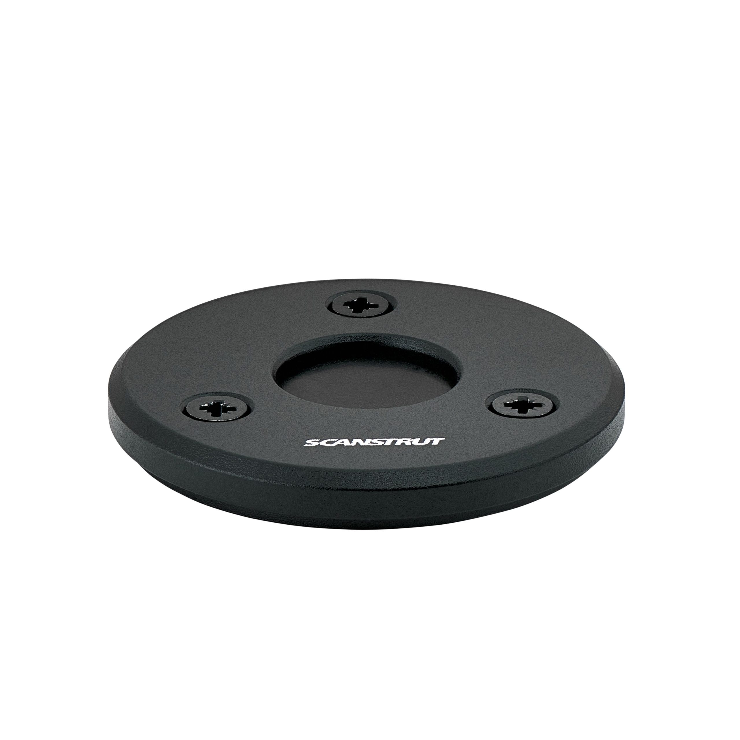 Scanstrut - Vertical LOW PROFILE Cable Seal - Aluminium Waterproof Gland - 4-9mm - Black (DS-LP-21A-BLK)