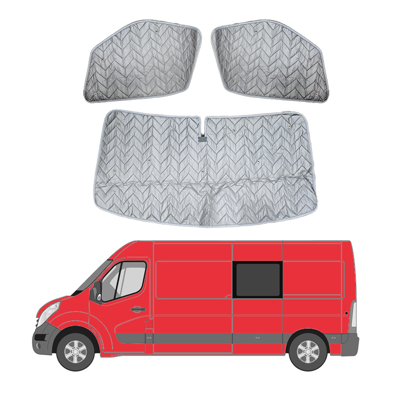Renault Master (2010-Present) - Thermal Sunscreen - 3-Piece